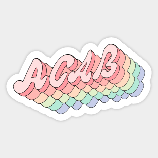 A.C.A.B. Pastel Sticker